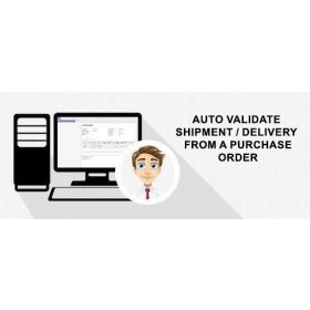 Auto validate shipment/delivery from a purchase order